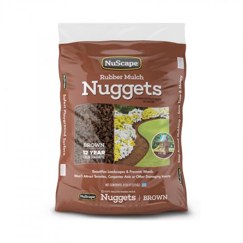 .8cuft Brown Rubber Mulch