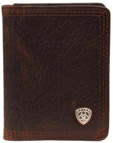 Arial Mens Bi-fold Wallet BRN RD