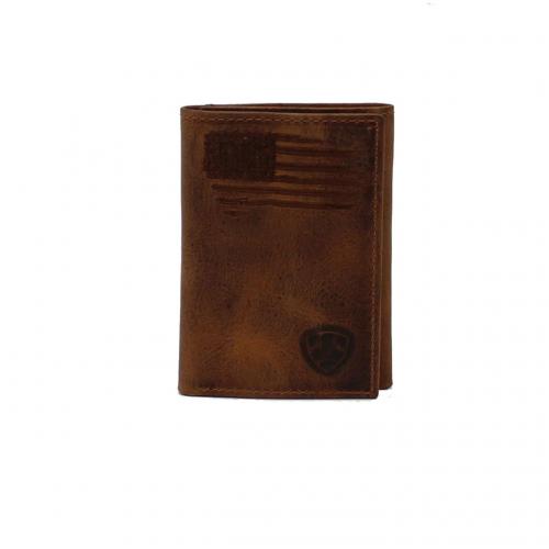 Ariat Tri-fold USA Flag Wallet