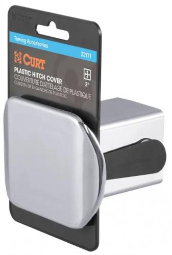 2" Chrome Plastic Hitch Cover