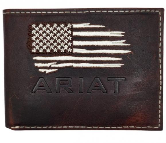 Ariat Westrn Flag Trifold Wallet