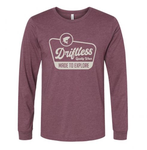 Parks LS T-Shirt Heather Maroon