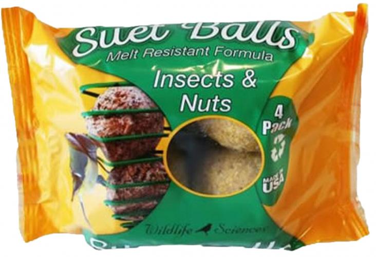 Suet Balls Insect & Nuts 4pk
