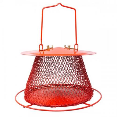 Red Collapsible Mesh Feeder