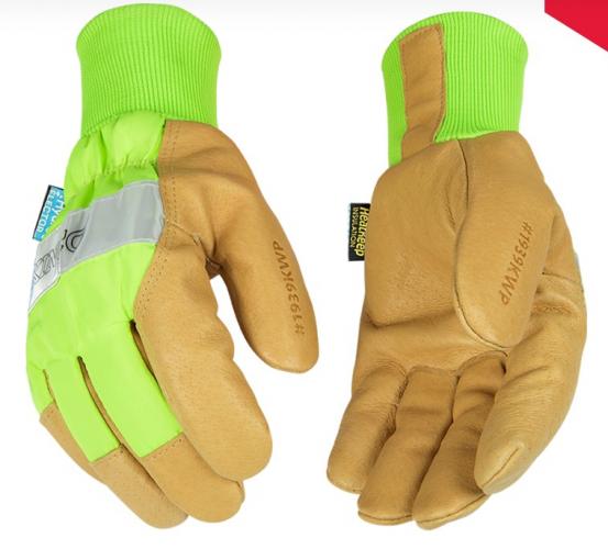 Waterproof Hi-Vis Pigskin Glove