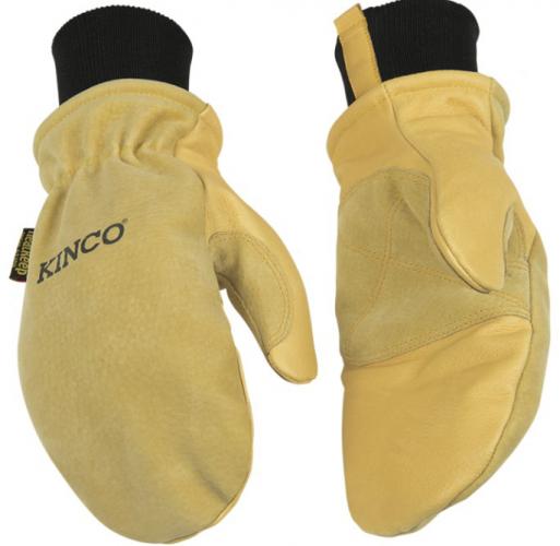Lined Suede Pigskin Ski Mitt