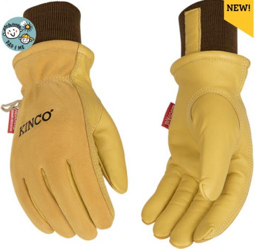 Kids Lined Suede Leather Glove