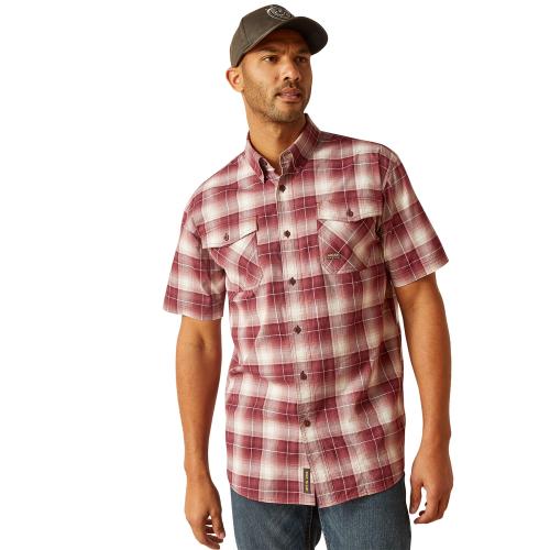 Mens Ariat Plaid Shirt Roan Roug