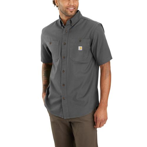 Mens Relaxed Fit Canvas SS Shirt