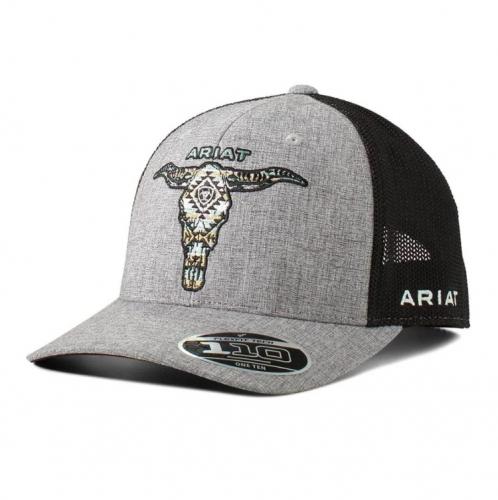 Ariat Men's Longhorn Skull Hat