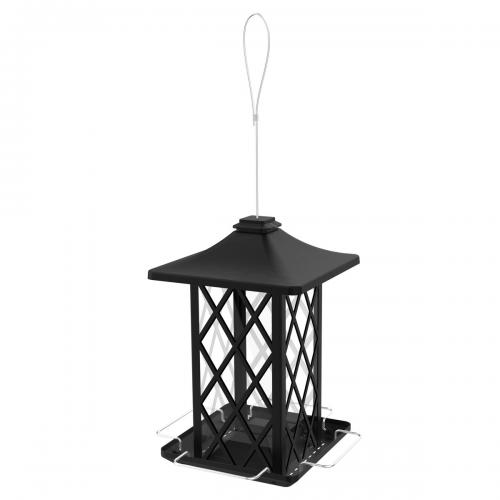 Black Lantern Gazebo Bird Feeder