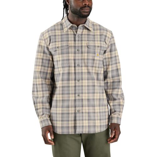 Mens HW LS Flann Plaid Shirt CG