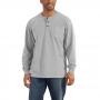 Men's HW LS Pckt Henley Shirt HG