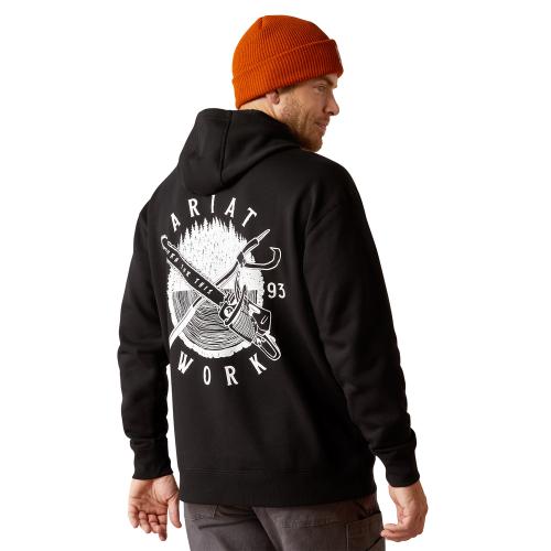 Mens Workman Chainsaw Hoodie BLK