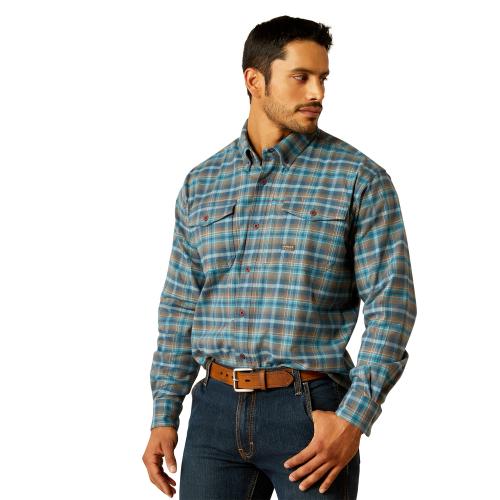 Mens Flannel LS Work Shirt STG