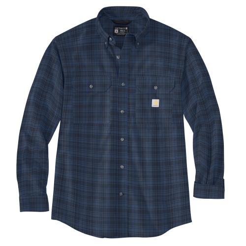 Mens Chambray Plaid Shirt DBL