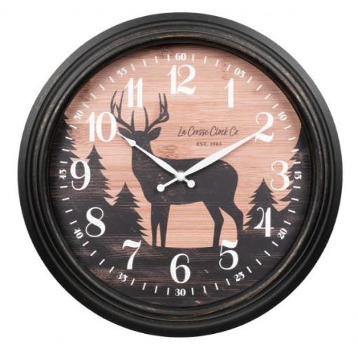 Ind/Out Northwoods Wall Clock