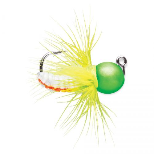 Vmc Fly Jig 1/32oz Grn/org Glow
