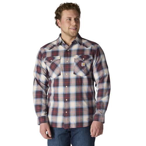 Mens Montana LS Snap Plaid DS