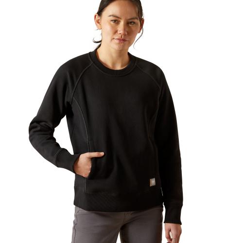 Womens Fleece Sweatshirt BLK