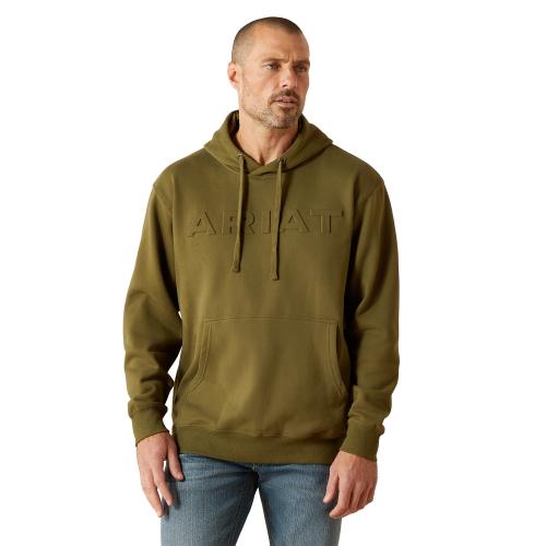 Mens Embossed Logo Hoodie WM