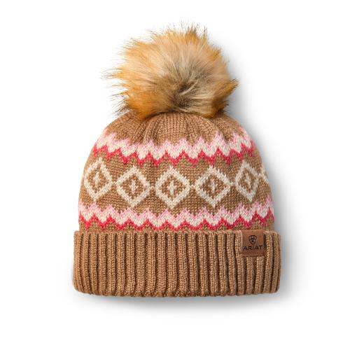 Womens Ariat Bristol Beanie TAN