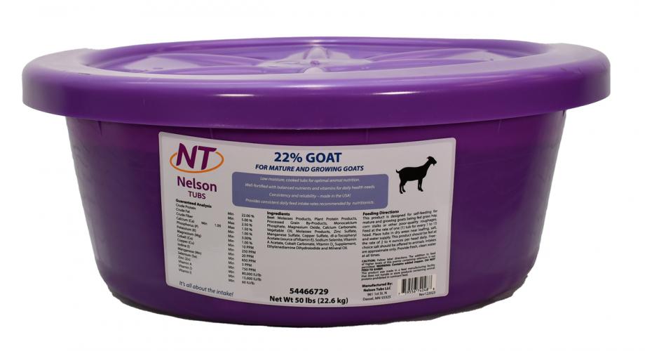 Nt 22% Goat Suppl. Tub 50#