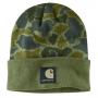 Mens Knit Cuffed Camo Beanie