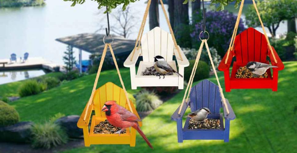 Adirondack Chair Platform Feeder