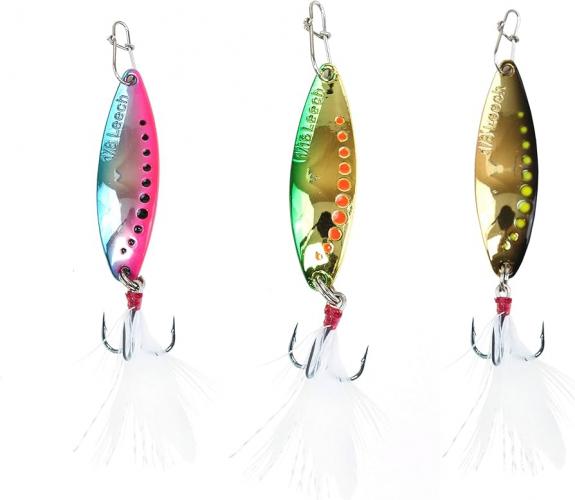 Clam Leech Flutter 1/8oz Glo 3pk