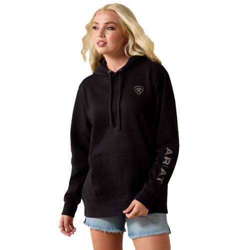 Womens Ariat Logo 2.0 Hoodie BLK
