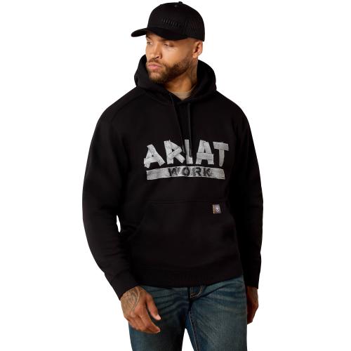 Mens Rebar Duct Logo Hoodie BLK