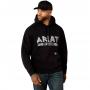 Mens Rebar Duct Logo Hoodie BLK