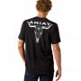 Mens Stipple Steer T-Shirt BLK