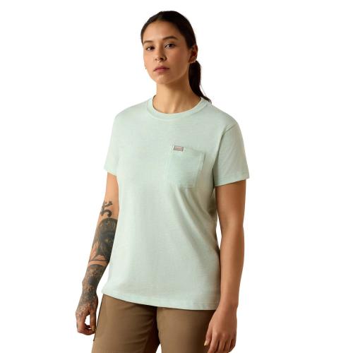 Womens Space Dye Pocket T CAQ