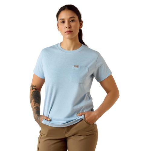 Womens Space Dye Pocket T SDB