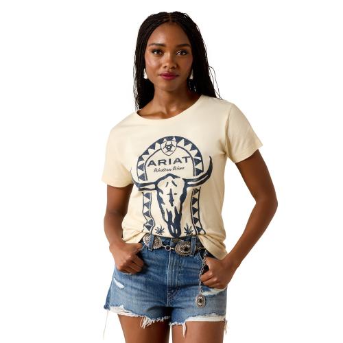 Womens Steer Tomb T-Shirt CRM