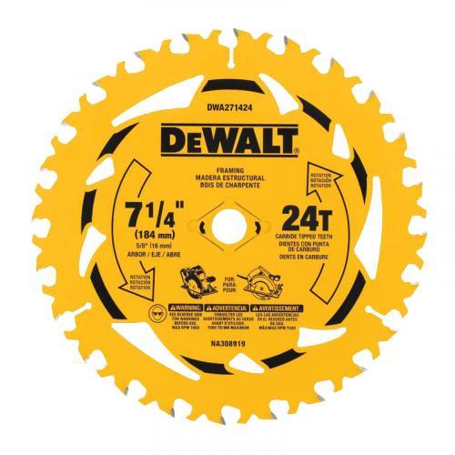 DW 7-1/4"X24T Circular Saw Blade
