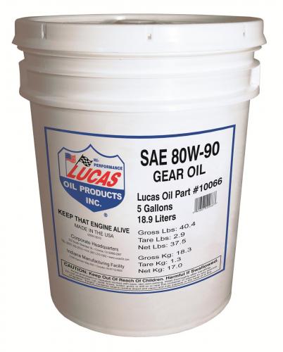 Lucas Sae 80w90 Gear Oil 5 Gal
