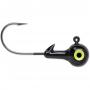 Hard Ball Jighead 1/4oz Blk 4pk