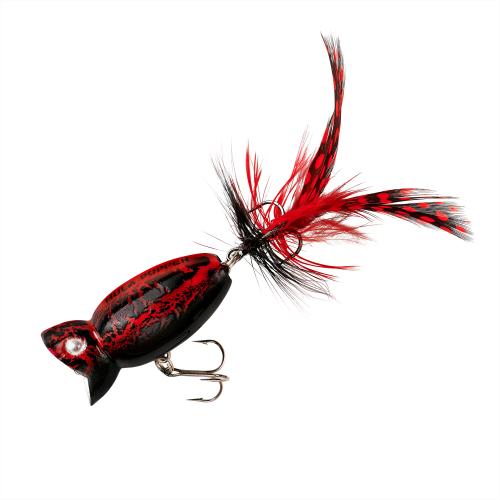 Hula Popper 3/8oz 2" Blk Death
