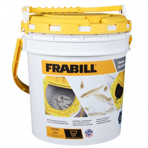 Frabill Bait Buket 2gal Wht/yel
