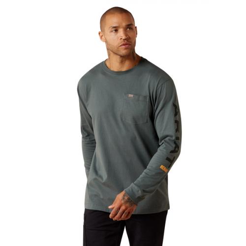 Mens Ariat LS Pocket T-Shirt UCB