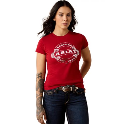 Womens Western 1993 T-Shirt RED