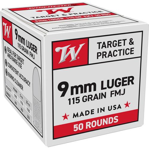 9mm 115gr Fmj Winchester 50ct