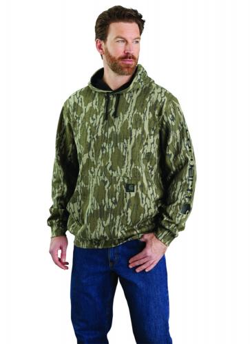 Mens Camo Sleeve Graphic Hoodie