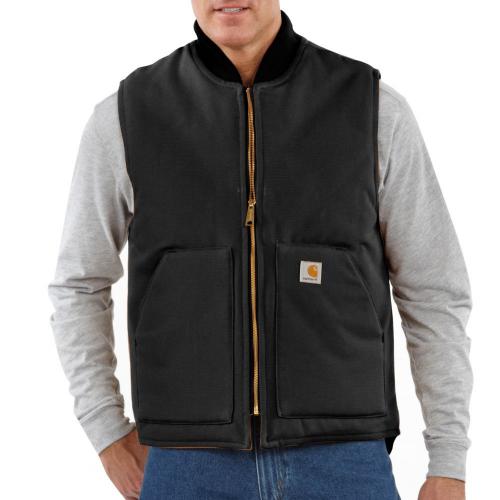 Mens Insulated Duck Vest BLK