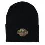 Camo Patch Cuffed Beanie BLK