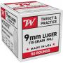 9mm 115gr Fmj Winchester 50ct