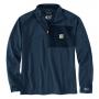 Mens Force 1/2 Zip LS Shirt DSB